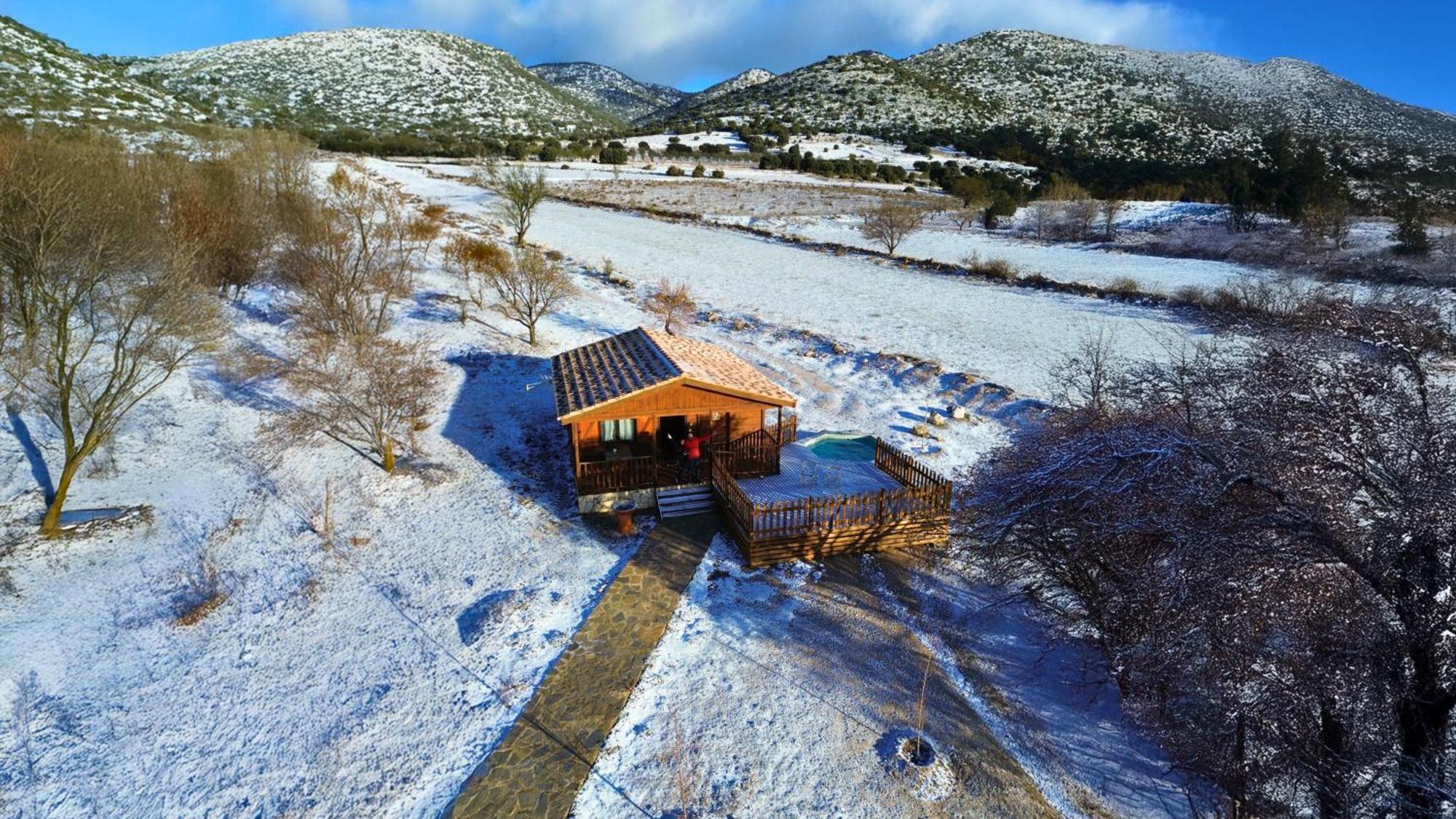 Aldea Los Odres - Cabanas De Madera De 1ª Con Piscina Privada Y Bbq En La Puerta Мораталья Экстерьер фото